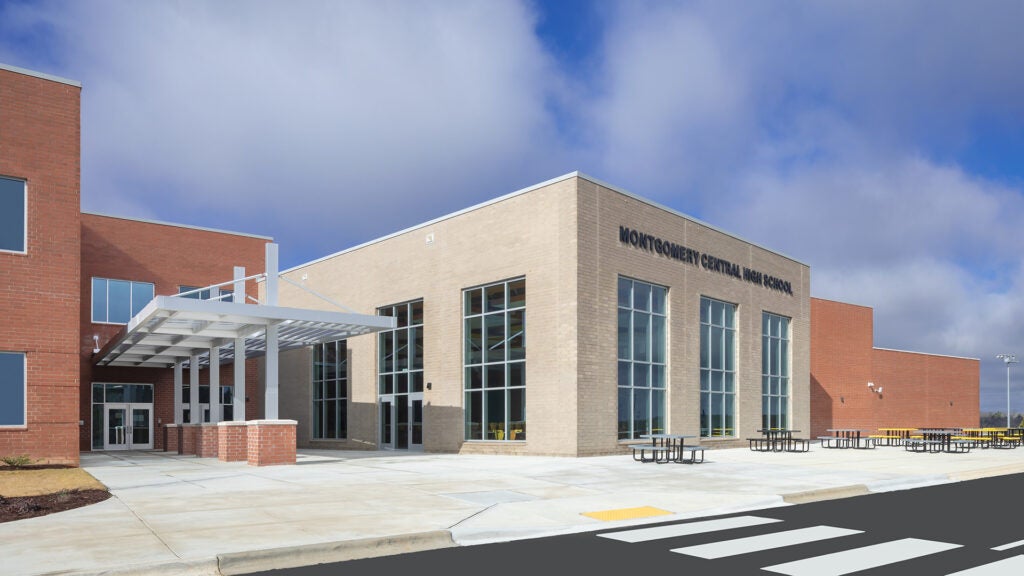 Montgomery Central High School Entry - Exterior